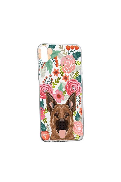 bestcase Θήκη Σκύλος και Λουλούδια, για Motorola Moto E6, ανθεκτική στη φθορά...