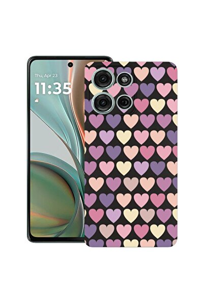 bestcase Θήκη για Motorola Moto G 5G (2025) με σχέδιο καρδιάς, TPU Ματ Εξαιρε...