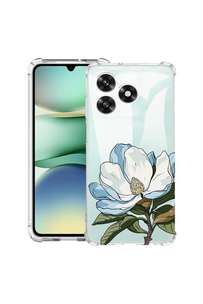 bestcase ¬Æ Husa Anti Shock Compatibila cu Honor X5c Plus / X5c, Floral - Blu...