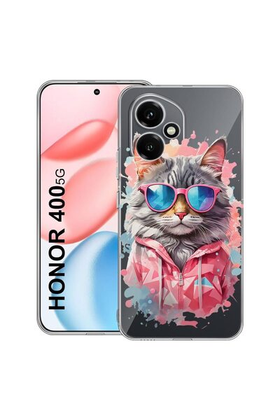 bestcase ¬Æ Husa Anti Shock Compatibila cu Honor 400, Shopping Queen Cat, 204...