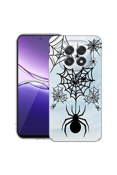 bestcase ¬Æ Husa pentru OPPO F29 cu Design Spider Web, Clear Slim Silicon, An...