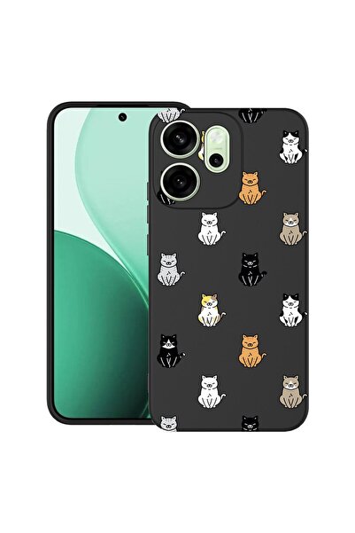 bestcase ¬Æ Husa TPU Ultra Slim Compatibil cu OPPO A5x, cu Design Cat Pattern...