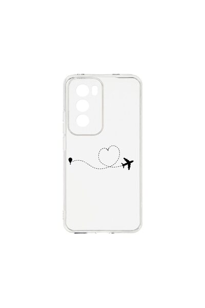 bestcase ¬Æ Husa Clear Silicon 2MM, Compatibila Cu OPPO Reno12 Pro 5G, Love T...