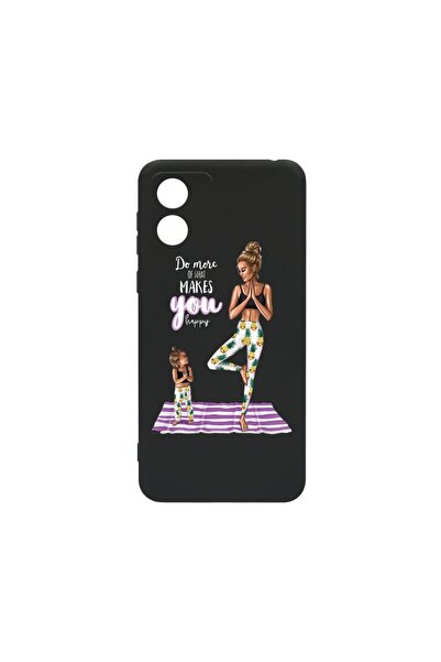 bestcase Тънък силиконов калъф 0.8ММ, съвместим с Motorola Moto E14, Girl Mom...