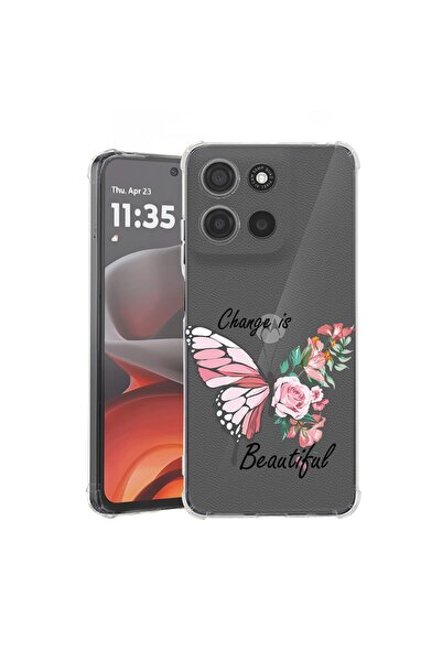 bestcase ¬Æ Husa pentru Motorola Edge 50 Neo, Anti Shock 1.5MM, Change is Beu...