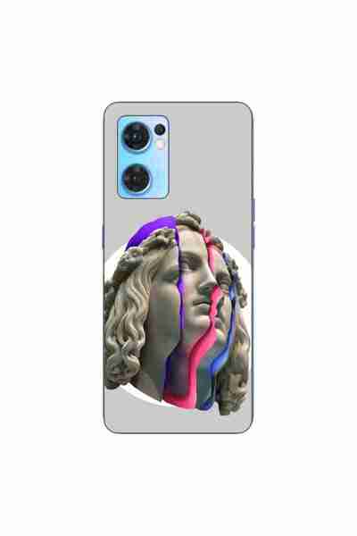 OEM Husa compatibila cu Oppo Reno7 5G Silicon Gel Tpu Model Neon Ruins