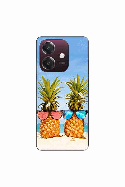 OEM Husa compatibila cu Oppo A60 5G Silicon Gel Tpu Model Beach Pinneaples
