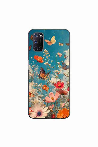 OEM Husa compatibila cu Oppo A72 Silicon Gel Tpu Model Flori si Fluturi