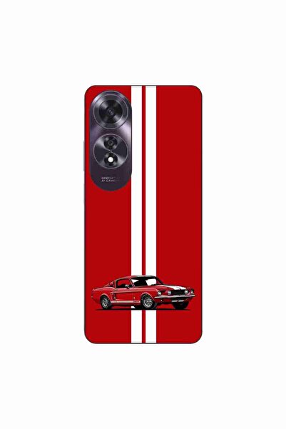 OEM Husa compatibila cu Oppo A60 4G Silicon Gel Tpu Model Red Mustang