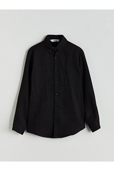 LC Waikiki Long Sleeve Textured Boys' Shirt