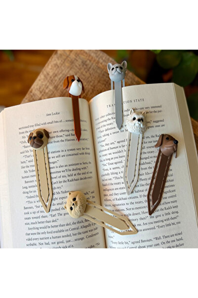 Brand House 3D Beagle Köpek Kitap Ayracı | Dekoratif Çanta ve Kitap Süsü
