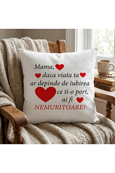 OEM Personalized Decorative Cushion for Mom, Square, Emotional Message "Mom, ...