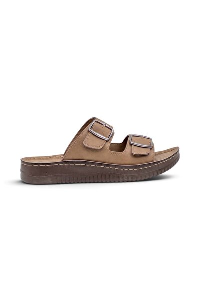 Shoes Alc Flexi̇ 5251 Double Buckle Men's Slippers