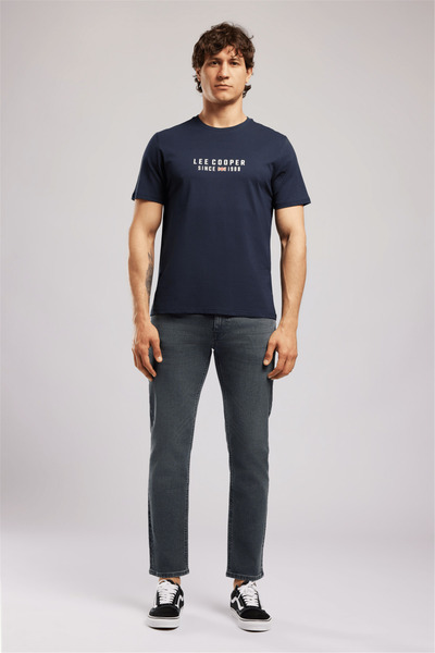 Lee Cooper Lacivert Erkek Regular Fit Logo Baskılı T-Shirt 262 LCM 242031 ANS...