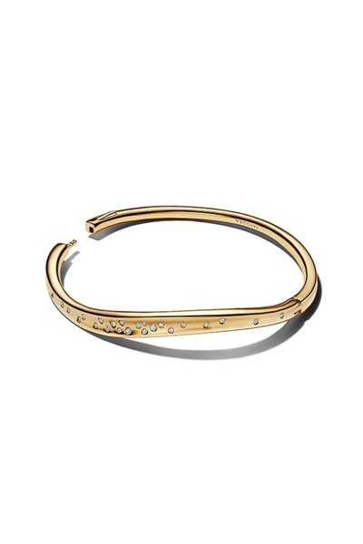 Pandora Doğal Şekilli Taş Detaylı Bangle Bileklik