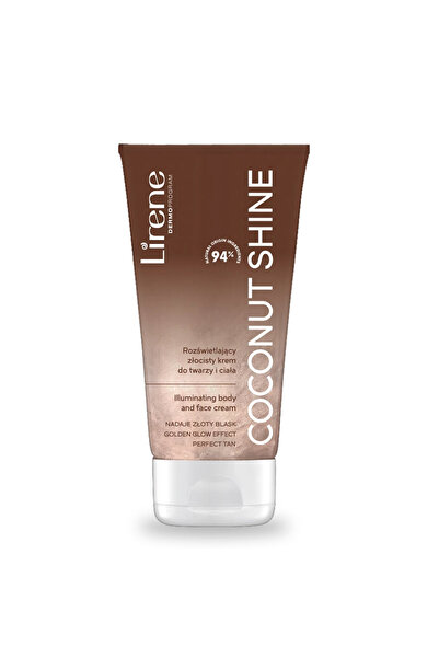 Lirene Perfect Tan Illuminating Golden Body and Face Cream Coconut Shine 150 ml