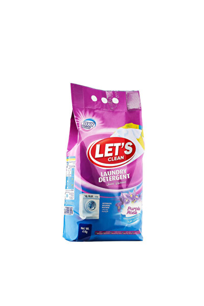 Lets Clean Lets Cln Det Pwd Auto 4Kg (Purple Rose)