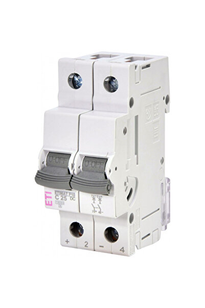 Eti circuit breaker Etimat P10-DC 2P C25 001903232