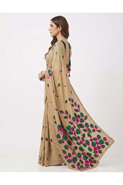 Nool ae Nool Phulwari Designer Saree with Unstitched Blouse Material