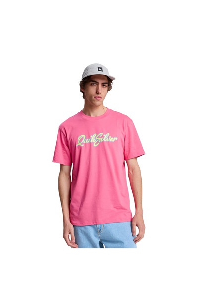 Quiksilver Malibu Erkek Pembe Outdoor T-Shirt EQYZT08326-MJB0