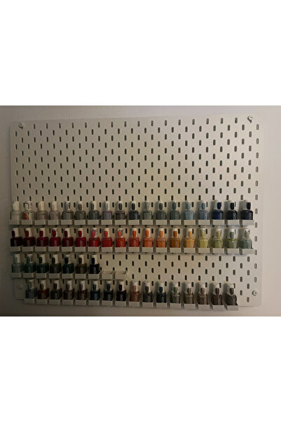 DU&ER 20 Units of Skadis Nail Polish Organizer |   Pegboard Compatible Nail P...