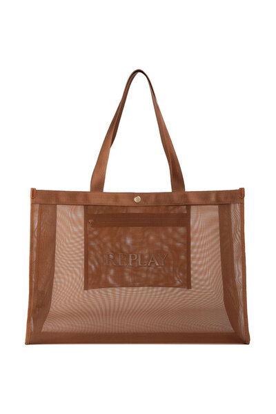 Replay καφέ shopping bag FW3727