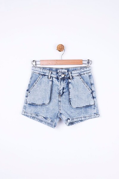 Generic Brand Roman Denim Shorts for Ages 8-14