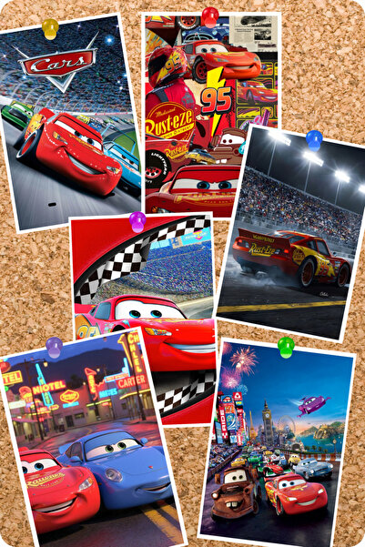 GameBulance Cars, Lightning Mcqueen 6 Piece Board Card Set |   Cars, Lightnin...