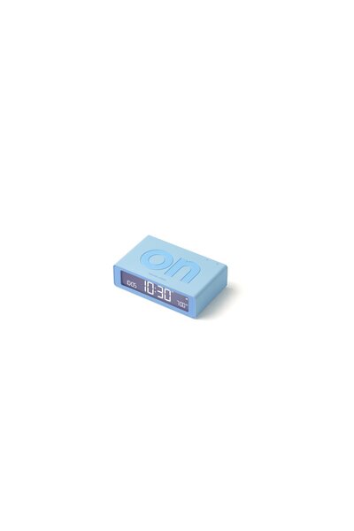 Lexon Flip Mini Şarj Edilebilir Alarm Saat Açık Mavi