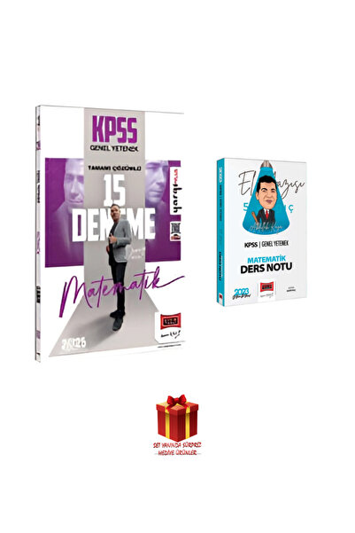 Yargı Yayınları KPSS Matematik Tamamı Çözümlü 15 Deneme + Matematik El Yazısı...