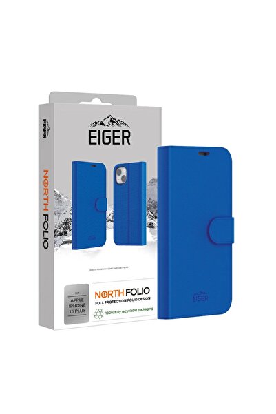 EIGER North Folio Case iPhone 16 Plus Blue