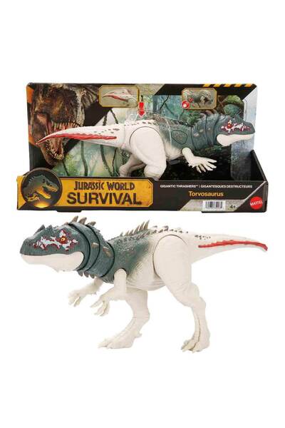 JURASSIC WORLD İz Sürücü Dinozor Figürü Film Serisi 33 cm JGB92 - Torvosaurus...