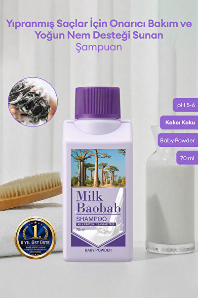 Milk Baobab Yıpranmış Saçları Onaran Yoğun Nemlendirici Şampuan Original Sham...