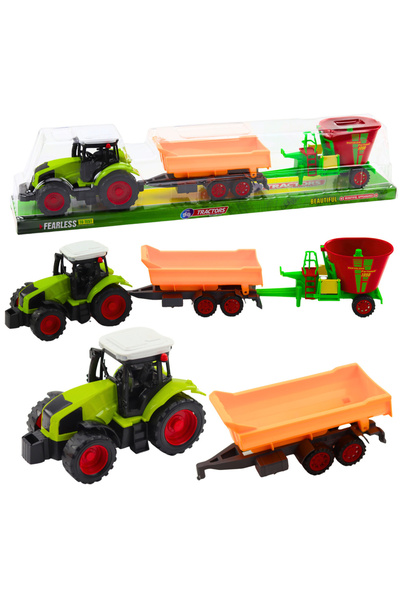 LeanToys Tractor cu benă basculantă pentru fân