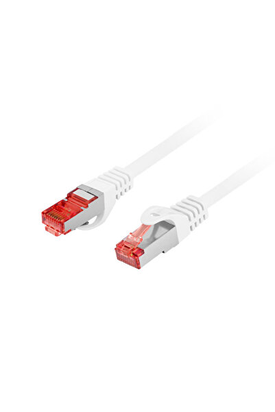 Lanberg PATCHCORD KAT.6 S/FTP LSZH CU 0.25M BIA≈ÅY FLUKE PASSED