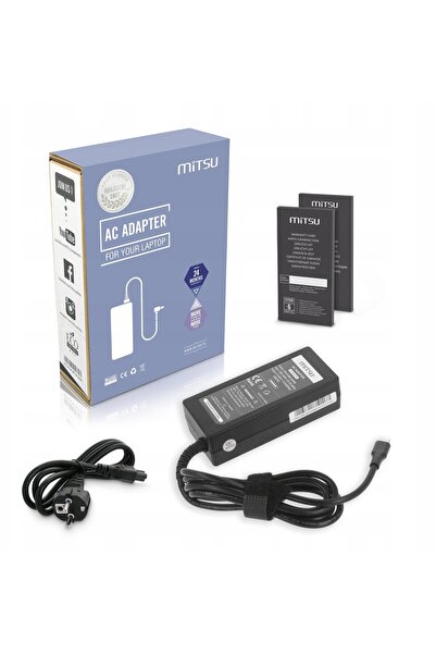 MITSU Adaptor de alimentare 65W USB tip C USB-C (negru)