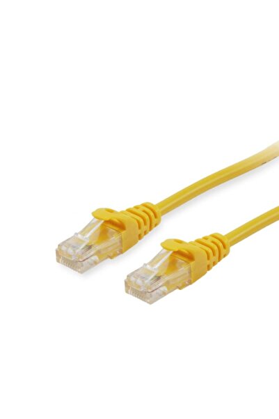 EQUIP Cablu patch Cat6A U/UTP 2xRJ45 0.25m galben LSZH pungă de plastic