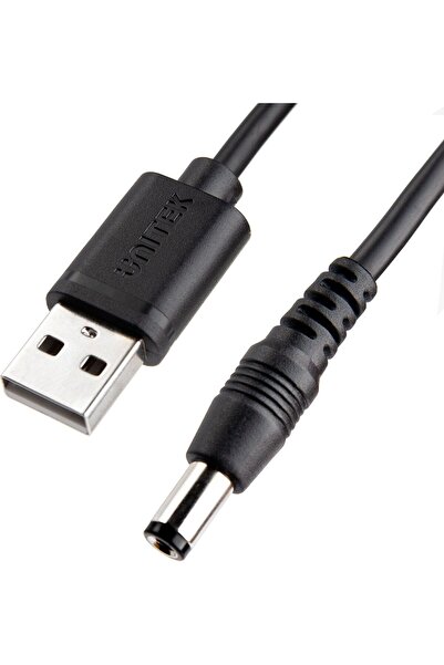 Unitek Kabel USB USB-A - DC 5.5 mm 1.5 m Czarny (Y-C4046BK)
