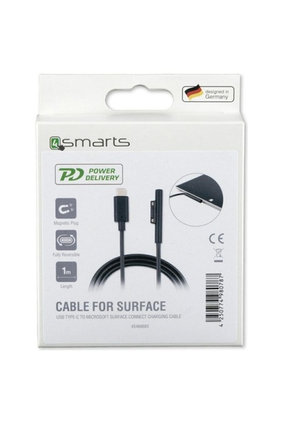 4smarts Kabel Connect Cable USB-C 5A 1m do Microsoft Surface czarny