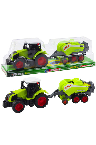 LeanToys Tractor de împământare verde