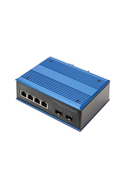 Digitus Switch 4+2-Port Gigabit Ethernet PoE SC 20 km