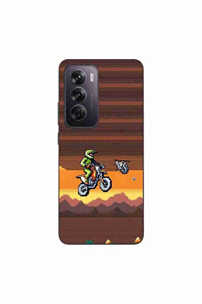 OEM Husa compatibila cu Oppo Reno12 Pro Silicon Gel Tpu Model Pixel Art Motor...