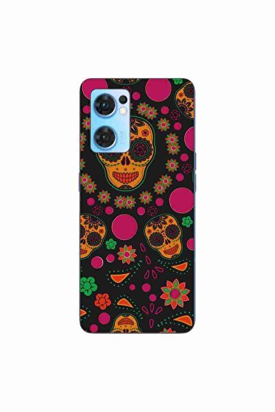OEM Husa compatibila cu Oppo Reno7 5G Silicon Gel Tpu Model Halloween Floral ...