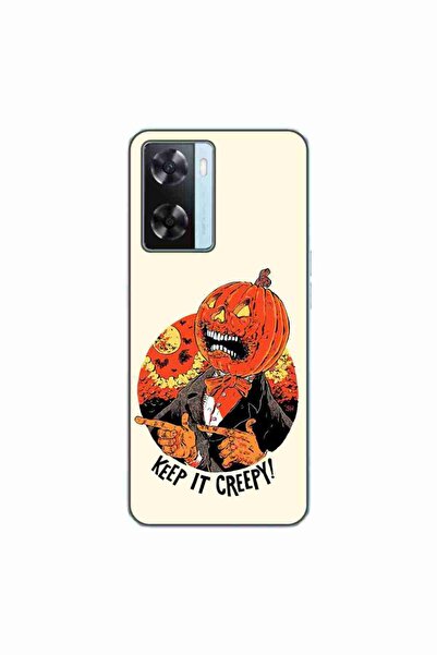OEM Husa compatibila cu Oppo A57s Silicon Gel Tpu Model Halloween Keep it Creepy