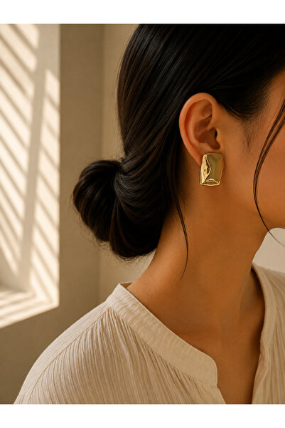 YENGEÇ Plate Model Earrings