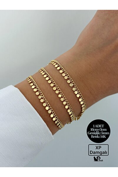 POKAK XUPING JEWELRY 14k Altın Kaplama Pullu Madalyon Zincir Kuyumcu İşçiliği...
