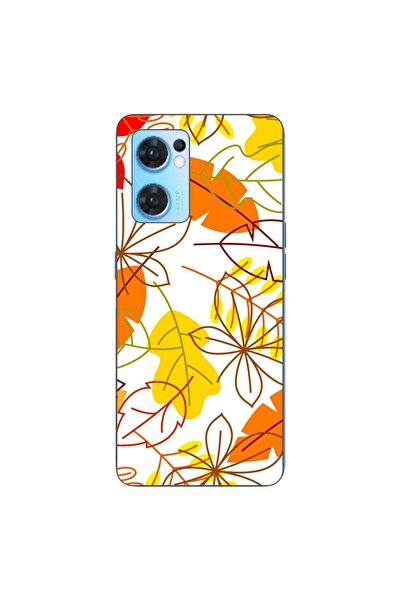 OEM Husa compatibila cu Oppo Reno7 5G Silicon Gel Tpu Model Autumn Vivid Leaves