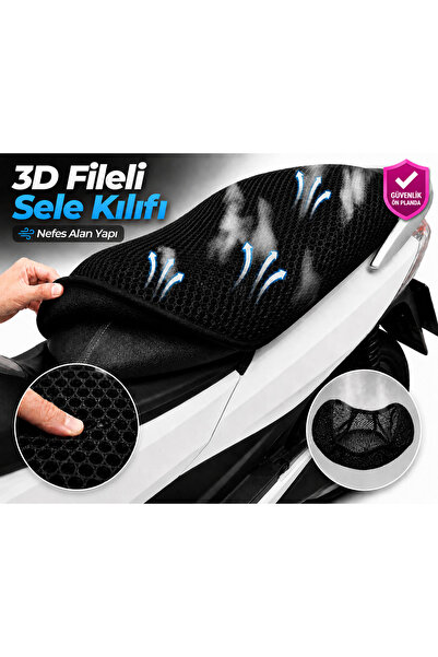 Vi Caro Husă pentru șa motocicletă Kuba Fighter 80 Husă pentru șa cu plasă 3D...