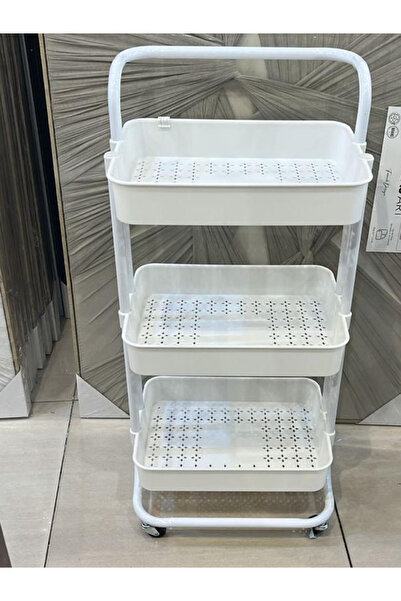 Generic هذه عربة تخزين متنقلة ذات أرفف متعددة.