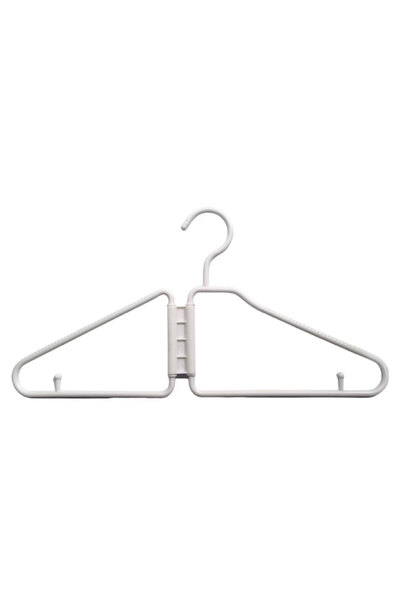 Choice1 White 12pcs Foldable Coat Hanger,Non-Slip Clothes Hangers,Plastic Dry...